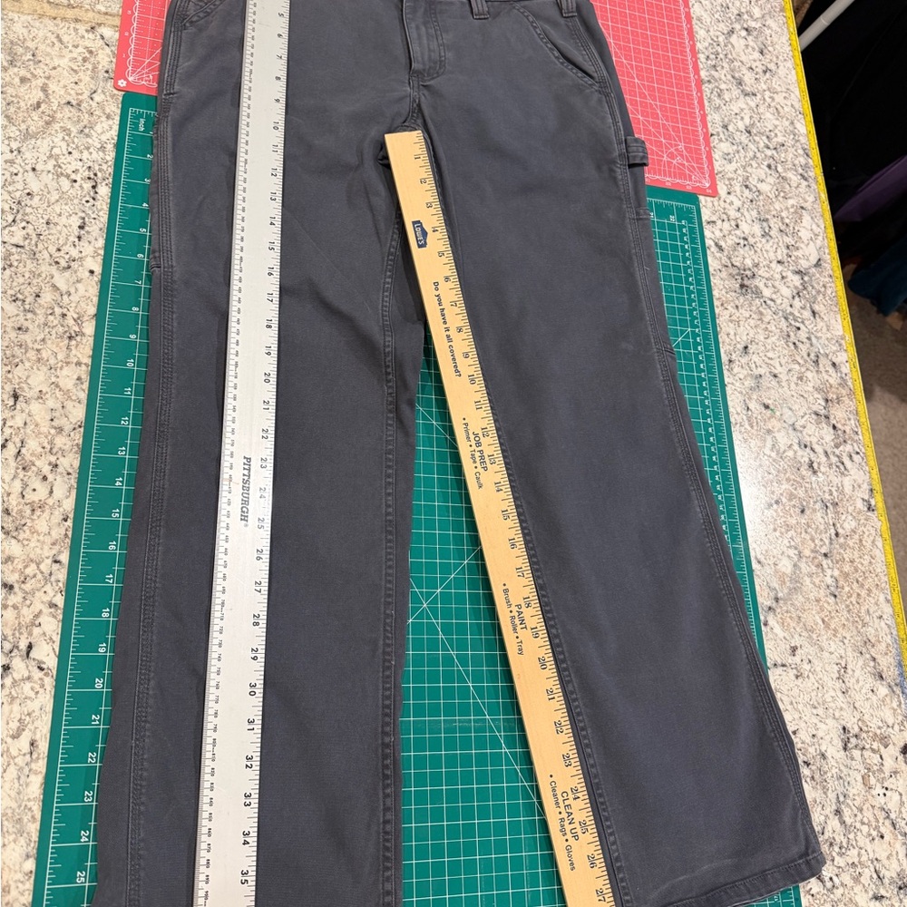 Carhartt Original Fit Gray Utility Work Pants Carpenter Size 6 Short - Picture 5 of 13